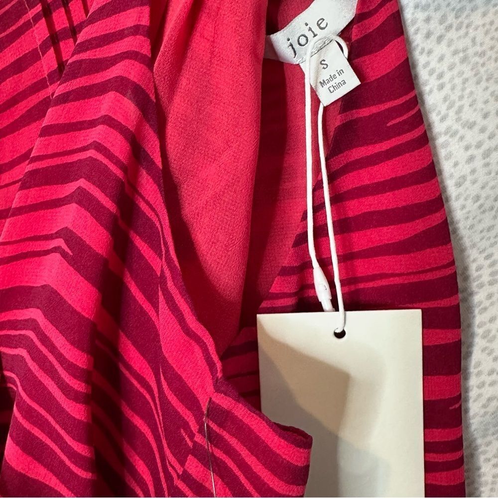 Joie Trianna b Red Silk Halter Tank Top | Size S - Picture 5 of 7